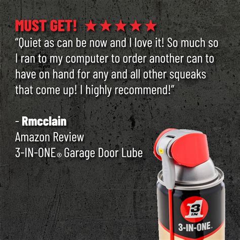 3-IN-ONE Garage Door Lube 11-oz Garage Door Lube in the Hardware ...