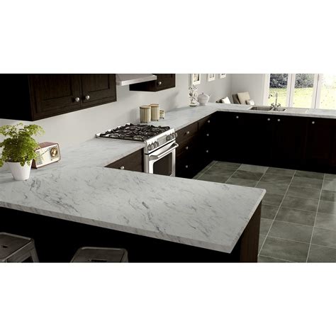 Textured Laminate Sheet Countertop Premium Gloss Calcutta Marble 48 x ...