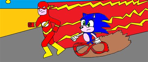 Sonic vs Flash by scifiguy9000 on DeviantArt