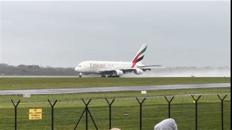 Emirates A380 take off - YouTube