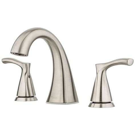 Pfister Masey Brushed Nickel 2-Handle 8-in Widespread WaterSense ...