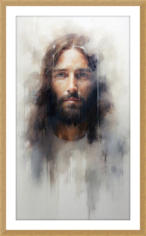 Portrait of Jesus Christ Watercolor Painting Christian - Etsy