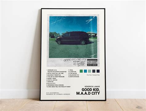 Kendrick Lamar - good kid, m.A.A.d city Album Cover Poster | Architeg Prints