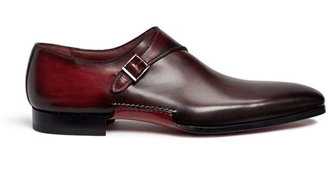 Lyst - Saks Fifth Avenue Leather Monk-Strap Shoes in Brown for Men