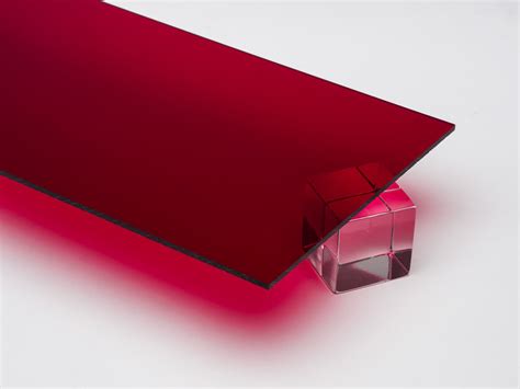 Red Transparent Acrylic Plexiglass Sheet – Canal Plastics Center