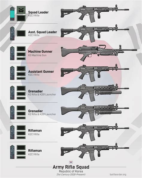 South Korean Rifle Squad Graphic : r/WarCollege