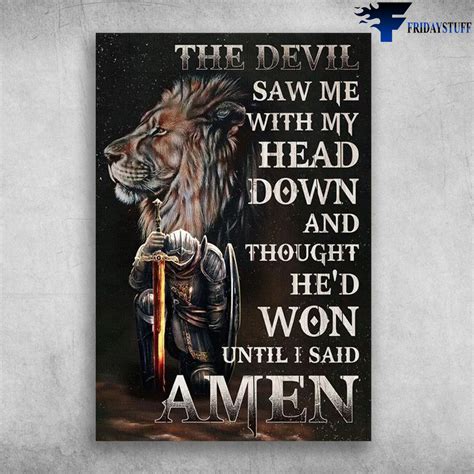 Lion And Soldier - The Devil Saw Me, With My Heart Down, And Thought He ...