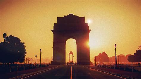 India Gate Sunrise Motion Graphics - YouTube