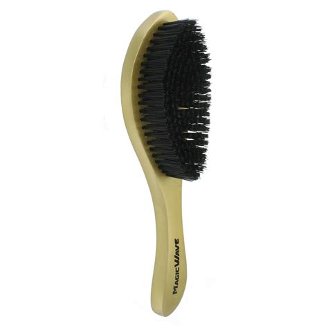 Curved HARD Boar Bristles Wave Brush with Wooden Handle WBR001AH ...