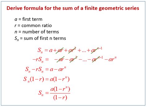 Geometric Series & Applications (examples, solutions, videos ...