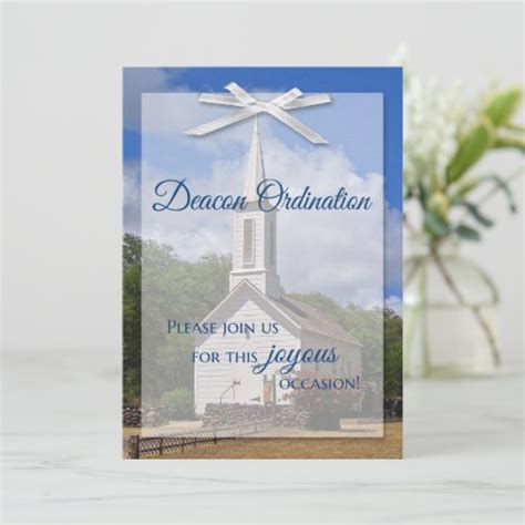 Deacon Ordination Invitation | Zazzle