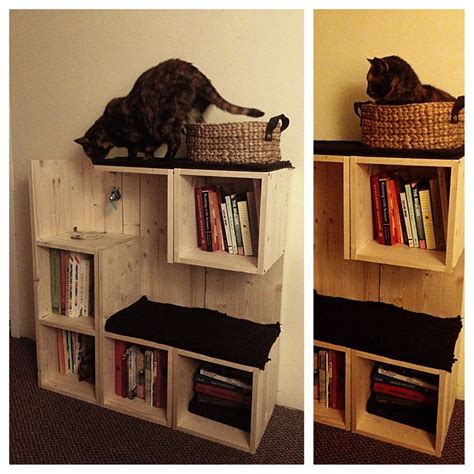 Diy Cat Condo Plans / Cat tower that fits a corner, takes up way less space and ... - Some cat ...