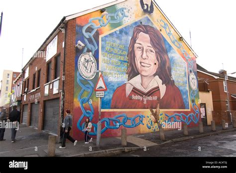 Republican murals Falls Road Belfast Stock Photo - Alamy