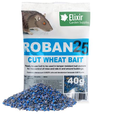 Elixir Gardens ® Roban Rat & Mouse Poison/Killer 40g: Amazon.co.uk: Garden & Outdoors