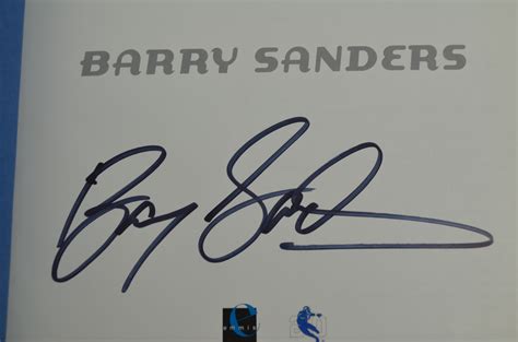 Lot Detail - Barry Sanders Signed Copy of the Book "Barry Sanders Now ...