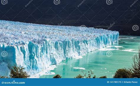 Amazing High View of the Glacier Perito Moreno National Park in ...