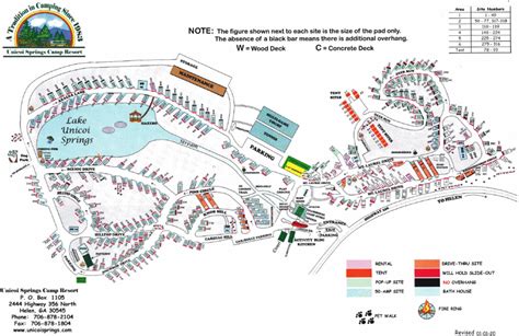 Map of Unicoi Springs RV Resort Campround