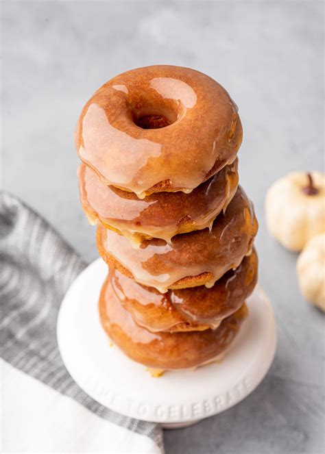 Pumpkin Donuts With Maple Glaze | Gimme Delicious