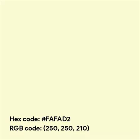 Light Goldenrod Yellow color hex code is #FAFAD2