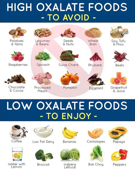 Foods High In Oxalates List Printable