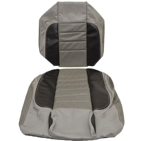 Triton Boat Seat Skins Explorer 1950173 | 2009 Gray / Black Vinyl