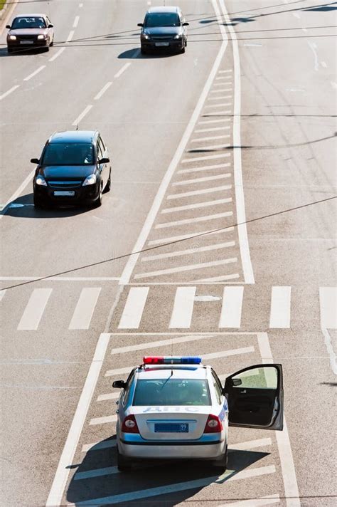 The car traffic police stock image. Image of asphalt - 25708019