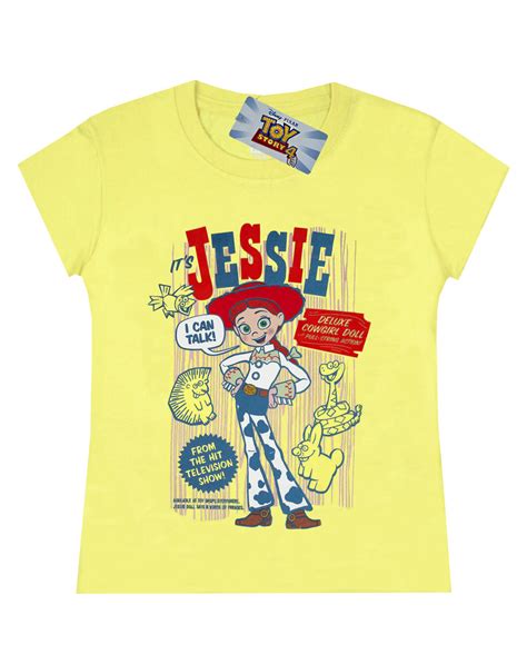 Disney Pixar Toy Story Jessie Character Girl's T-Shirt Yellow Kids Tee ...