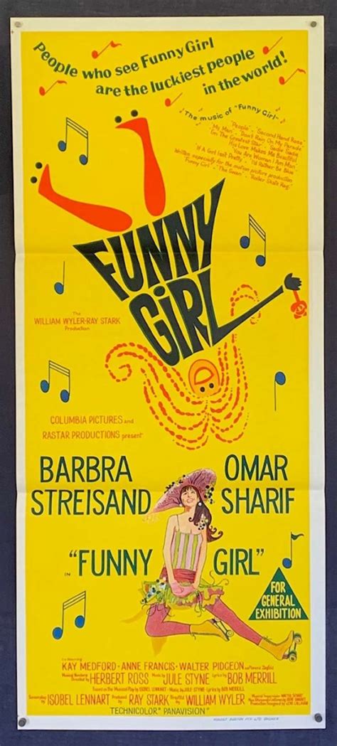 All About Movies - Funny Girl Poster Original Daybill 1968 Barbra ...