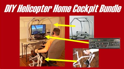 DIY Helicopter Home Cockpit Bundle for Flight Simulators