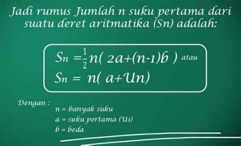 Pengertian Dan Rumus Deret Aritmatika Serta Contoh Soal Deret - Riset