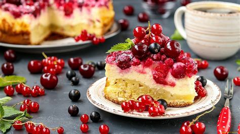 #921101 fruit, white background, food, berries, simple background, cake ...