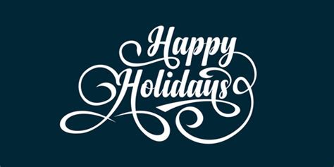 Happy holidays text Royalty Free Vector Image - VectorStock