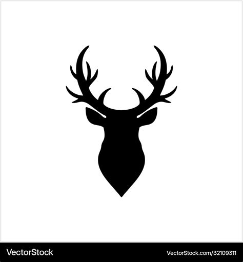 Elk Face Outline