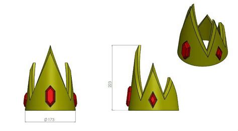 STL file ADVENTURE TIME - CROWN OF THE ICE KING LIFE-SIZE・3D printer model to download・Cults