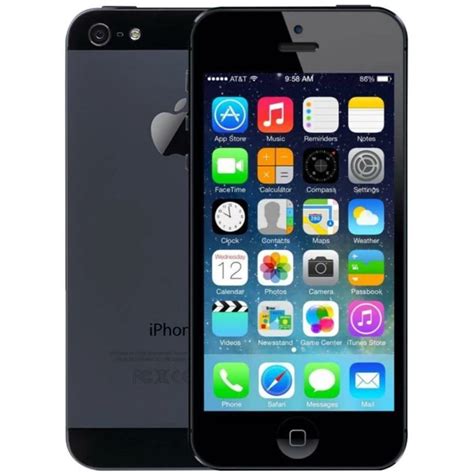 Apple iPhone 5, 16GB, Black - Unlocked | Apple iphone 5, Apple iphone ...