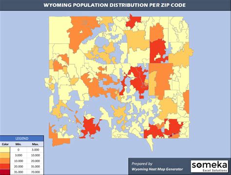 Wyoming Zip Code Map | Population Info