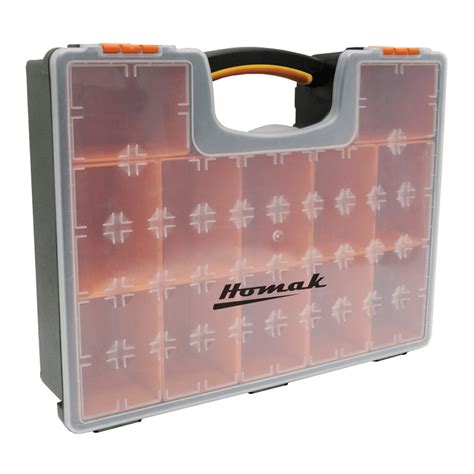 Plastic Storage with 12 Removable Bins - Homak Manufacturing