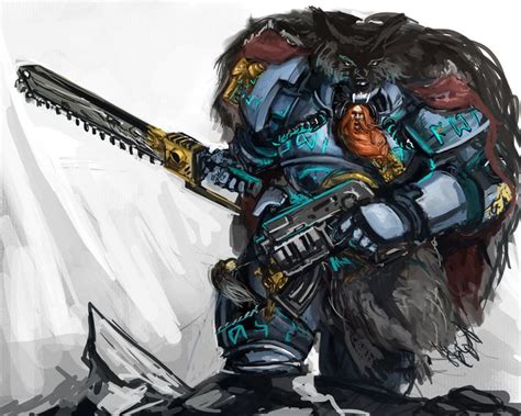 Space Wolf by Erebus88 on deviantART in 2023 | Space wolves, Warhammer 40k space wolves ...