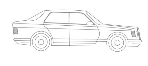 2d car model design dwg file - Cadbull