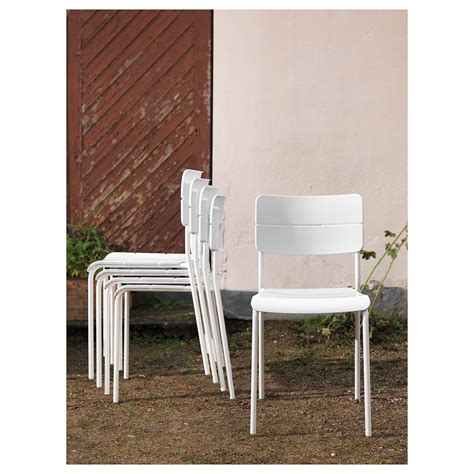 VÄDDÖ Chair, outdoor, white - IKEA