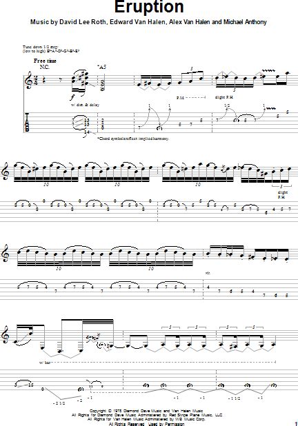 Eruption - Guitar Tab Play-Along | zZounds