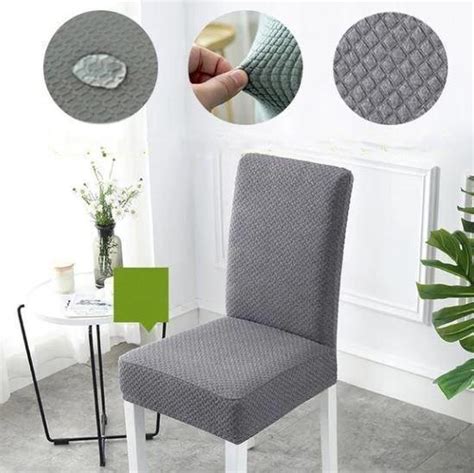 Waterproof Stretch Magic Easy Fit Dining Room Chair Covers Banquet ...