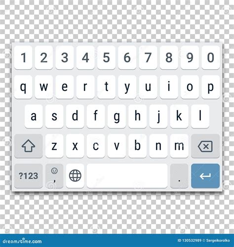 Qwerty Smartphone Keyboard Stock Illustration | CartoonDealer.com #55032649