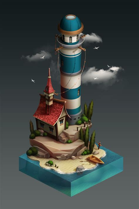 ArtStation - Lighthouse, Ivan Koltunovich | Environment concept art ...