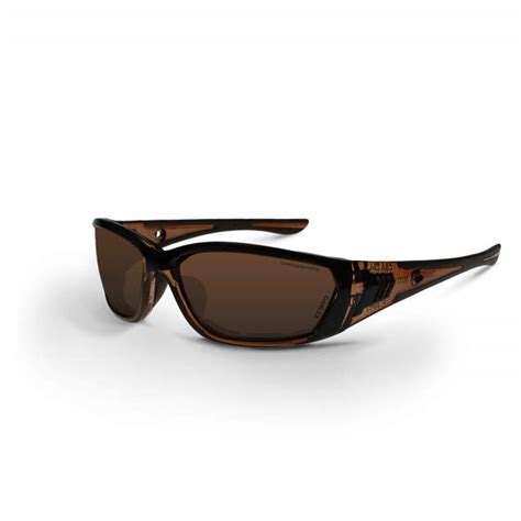 710 Foam Lined Safety Eyewear - Crystal Brown Frame - Brown Anti-Fog ...