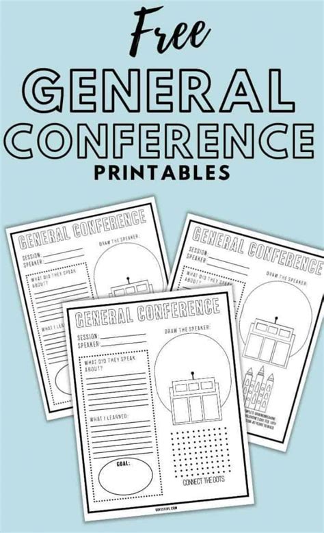 Free General Conference Printables 2025 - So Festive!