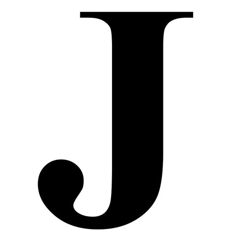 "The Letter J in Black Times New Roman Serif Font Typeface" Stickers by ukedward | Redbubble