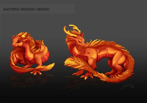 ArtStation - Eastern dragon character design