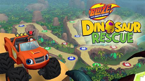 The New Blaze & the Monster Machines Dinosaur Rescue App is Full of ...