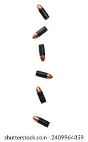 9mm Pistol Bullets Falling Air Onto Stock Photo 2409964359 | Shutterstock